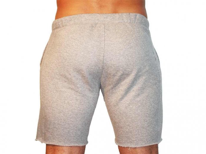 Focus Gymwear korte broek grijs achterkant man