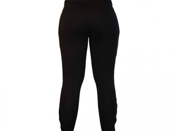 Focus Gymwear Fitted bottom zwart achterkant vrouw